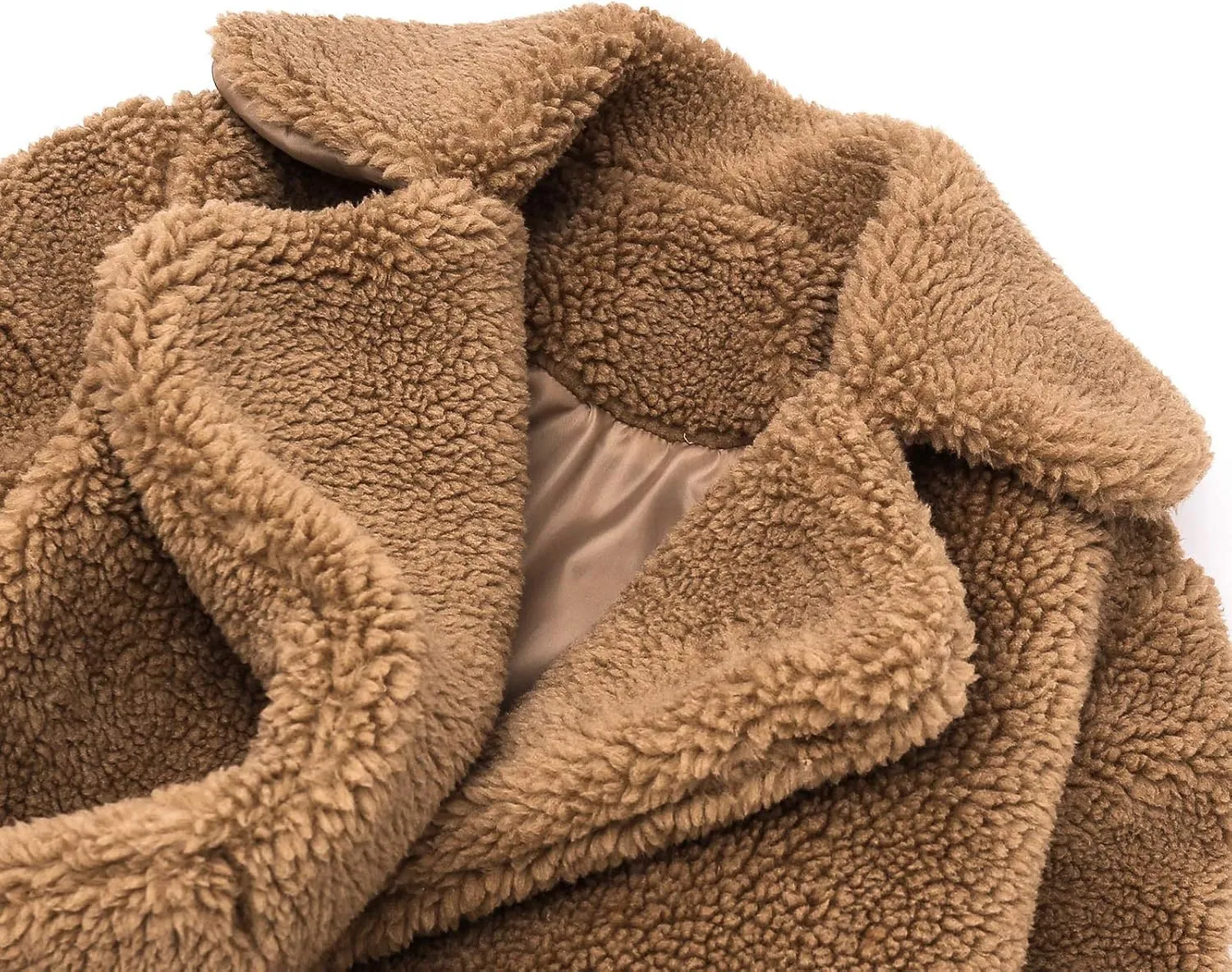 Baby Girls Faux Fur Teddy Long Coat Toddler Kids Winter Fleece Jacket Fluffy Jacket Warm Trench Outwear Overcoat