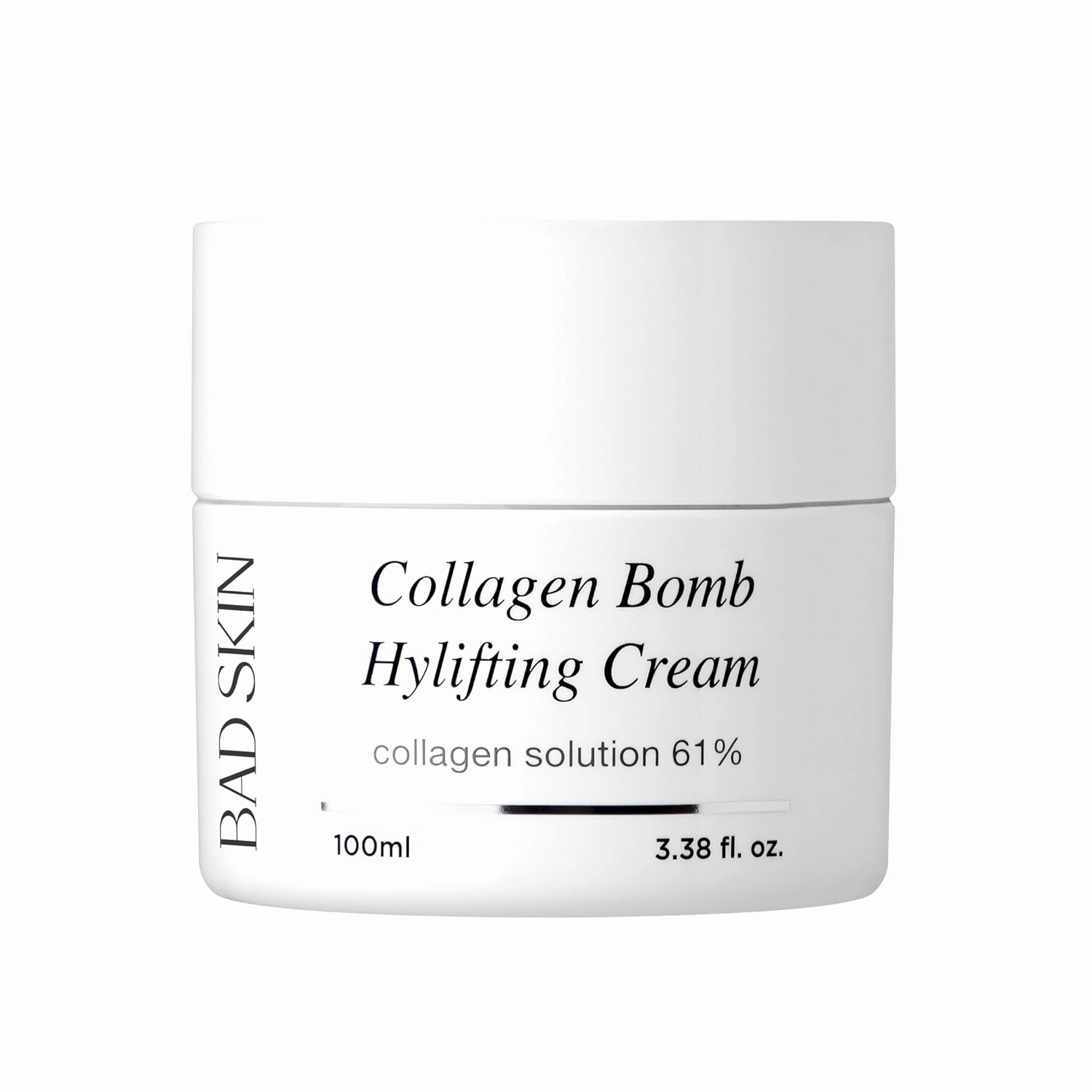 BAD SKIN Collagen Bomb Hylifting Cream 100ml | 6160ppm Collagen Solution & 9 Peptide Complex | Hydrating & Firming Cream | Made in Korea