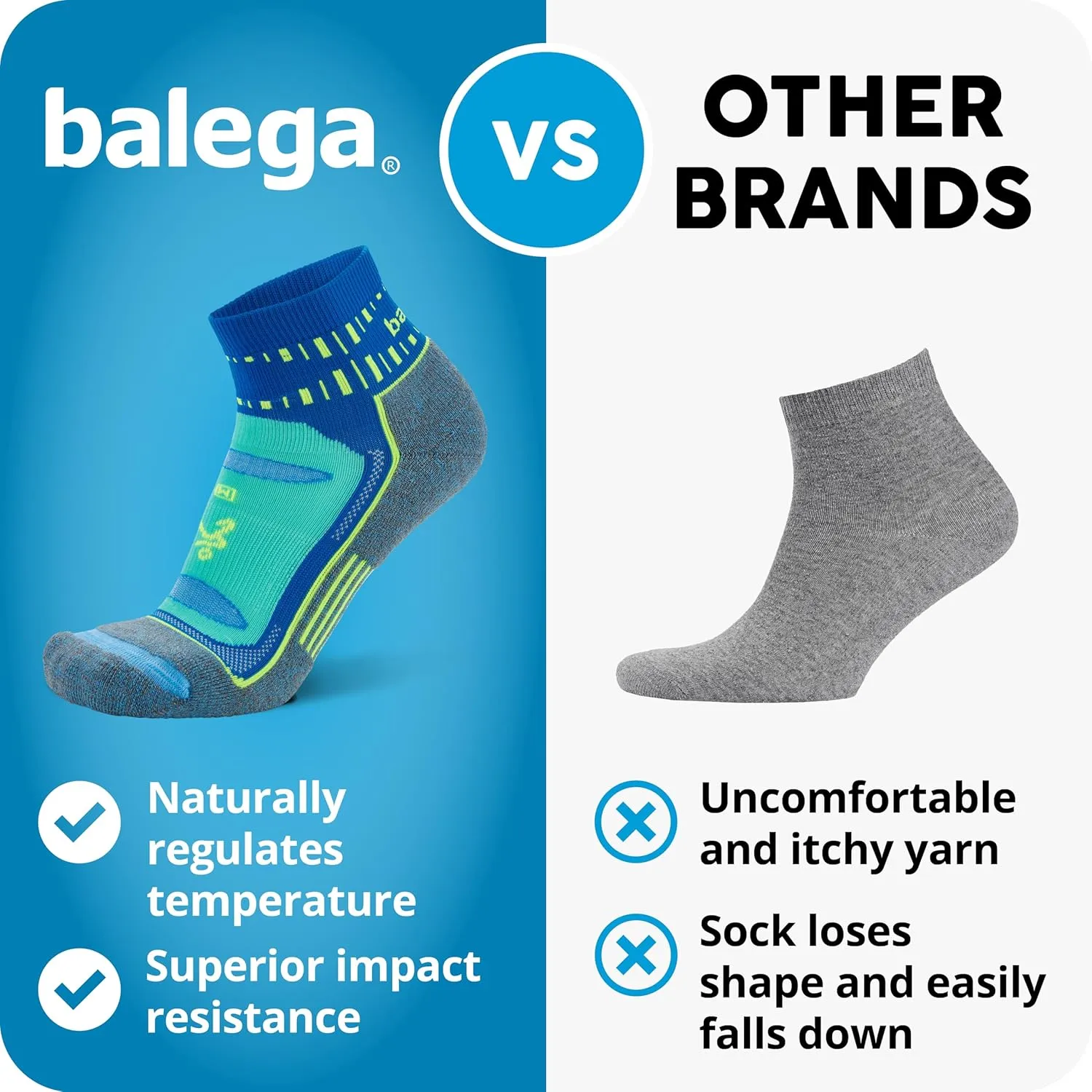 Balega Unisex Adult Blister Resist Performance No Show Athletic Running Socks (1 Pair)