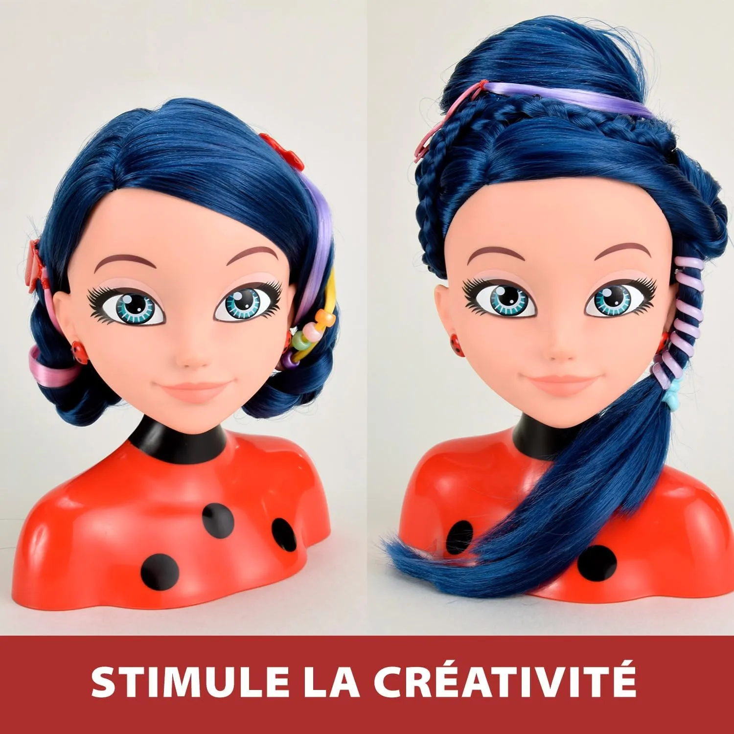 Bandai Miraculous Ladybug Miraculous Deluxe 21 cm Comb Head Marinette   30 Accessories P50247