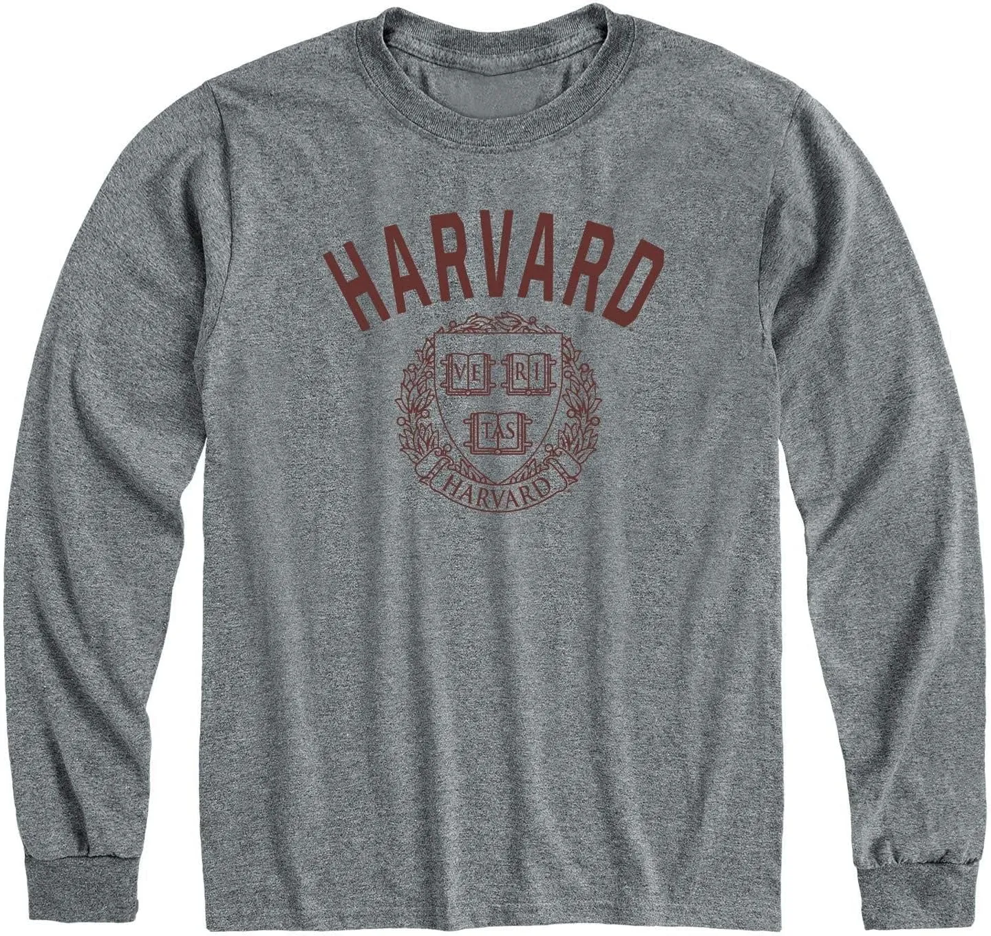 Barnesmith Long Sleeve Cotton Adult T-Shirt, Unisex, Heritage Logo, Grey