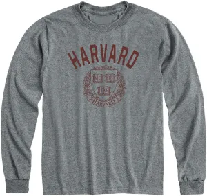 Barnesmith Long Sleeve Cotton Adult T-Shirt, Unisex, Heritage Logo, Grey