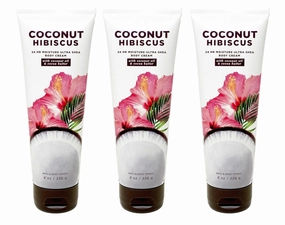 Bath & Body Works Coconut Hibiscus - 3 Pack Of Body Cream