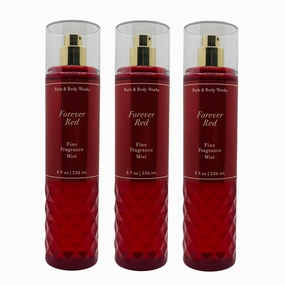 Bath and Body Works Forever Red Fine Fragrance Mist, 8.0 Fl Oz, 3-Pack (Packaging May Vary)