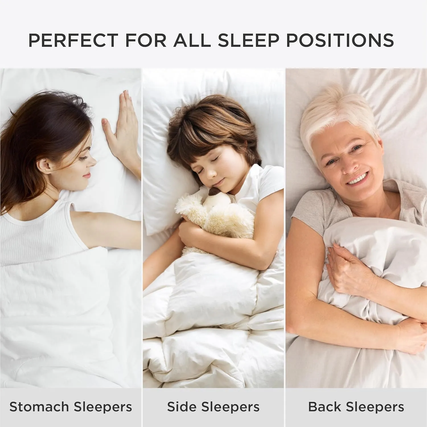Bedsure Soft Pillows Standard Size Set of 4 - Standard Size Bed Pillows 4 Pack for Sleeping, Soft and Supportive, Hotel Quality, Original Down Alternative Filling for Side, Back Sleepers