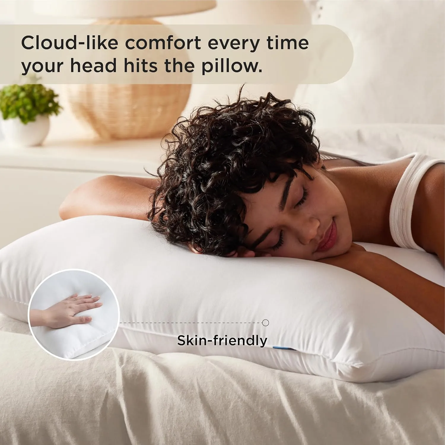 Bedsure Soft Pillows Standard Size Set of 4 - Standard Size Bed Pillows 4 Pack for Sleeping, Soft and Supportive, Hotel Quality, Original Down Alternative Filling for Side, Back Sleepers