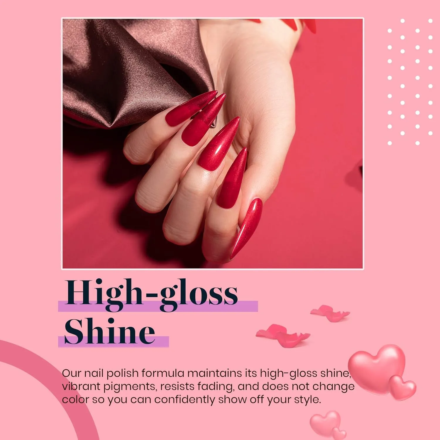Beetles Red Gel Nail Polish Set - 6 Colors Red Obsession Collection Popular Shimmer Burgundy Gel Polish Kit Nail Art Design Soak Off Uv LED Gel Nail Kit Minicure DIY Home Gifts for Mom