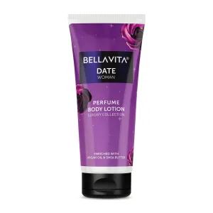 Bella;Vita Luxury Date Woman Body Perfume Lotion for Nourishing, Hydrating, Soft, Supple,Healthy Skin with Argan Oil and Shea Butter 200 ml