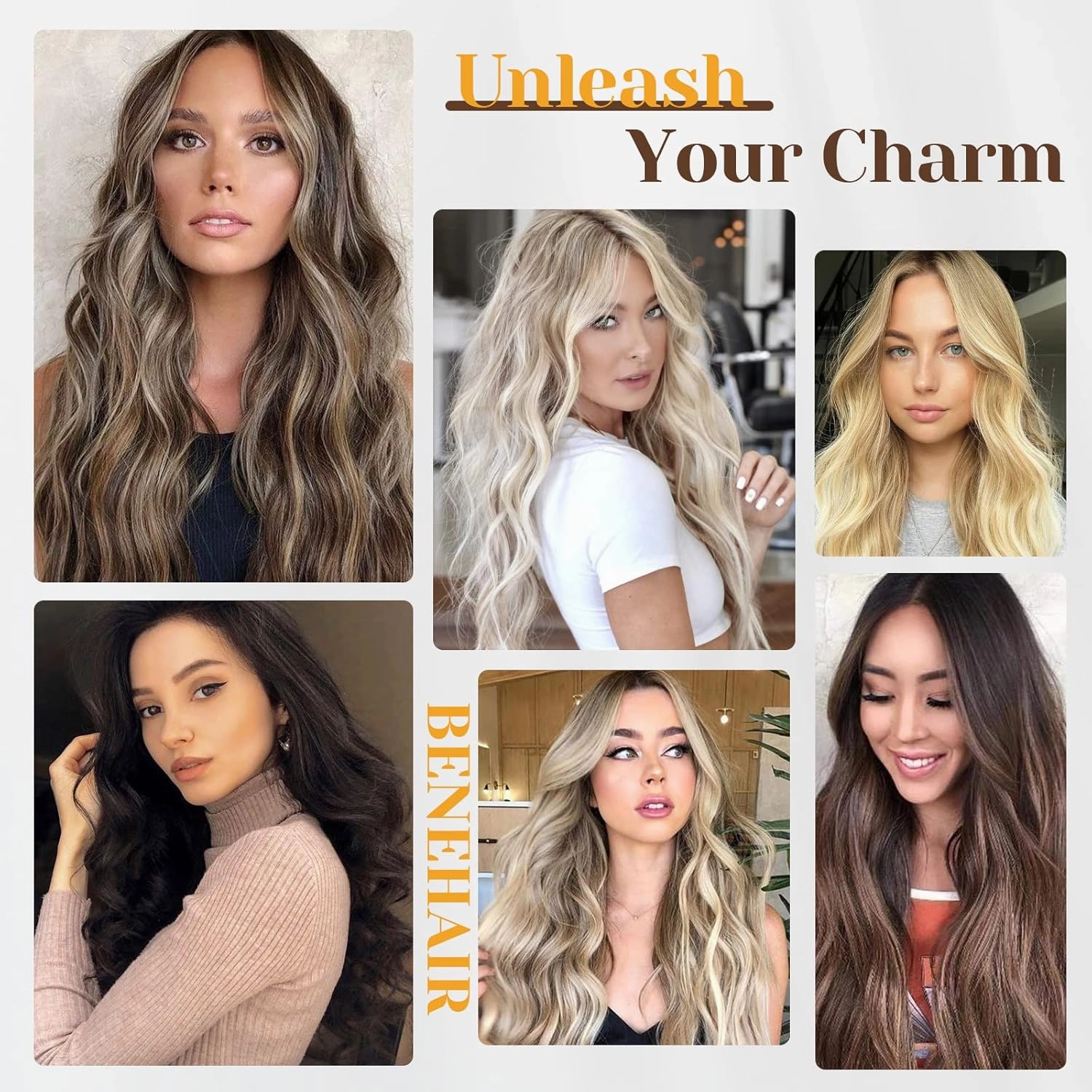 Benehair Human Hair Extensions Thick Ends Invisible Wire Real Human Hair with 2 Fish Lines Thicker Hairpieces 16 Inch 90g Light Auburn Hair Extensions Straight Thicker Hairpieces for Women #30