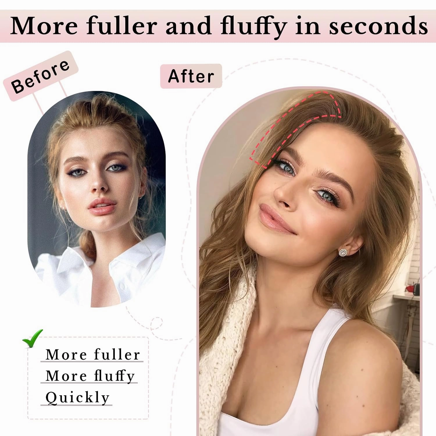 Benehair Short Clip in Hair Extensions Real Human Hair 1PCS Clip in Hairpieces for Women with Thinning Hair Adding Extra Hair Volume for Daily Use 6inch Straight Soft Hair #6 Light Brown