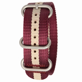 Bertucci DX3 Men's Crimson/Khaki Nylon Mesh Watch Band - B-210