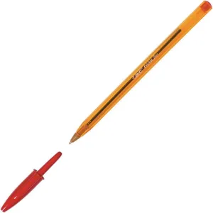Bic Cristal Fine Ballpoint Pens - Red - Large Box of 50 Fine Point (0.8 mm) Long-Lasting Pens for Office
