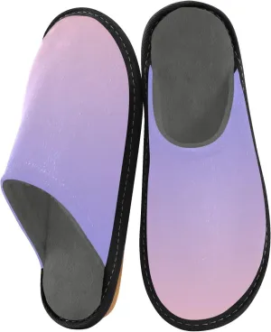 Black Red House Slippers for Women Men Non-Slip Slip On Slippers