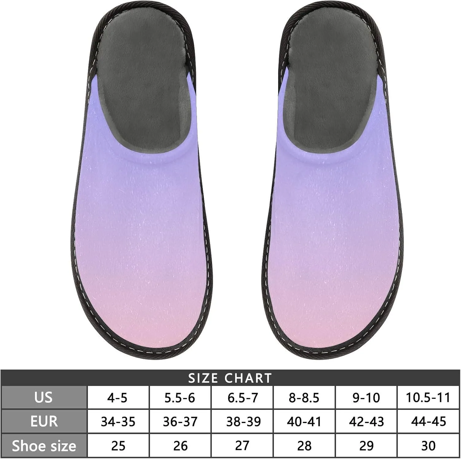 Black Red House Slippers for Women Men Non-Slip Slip On Slippers