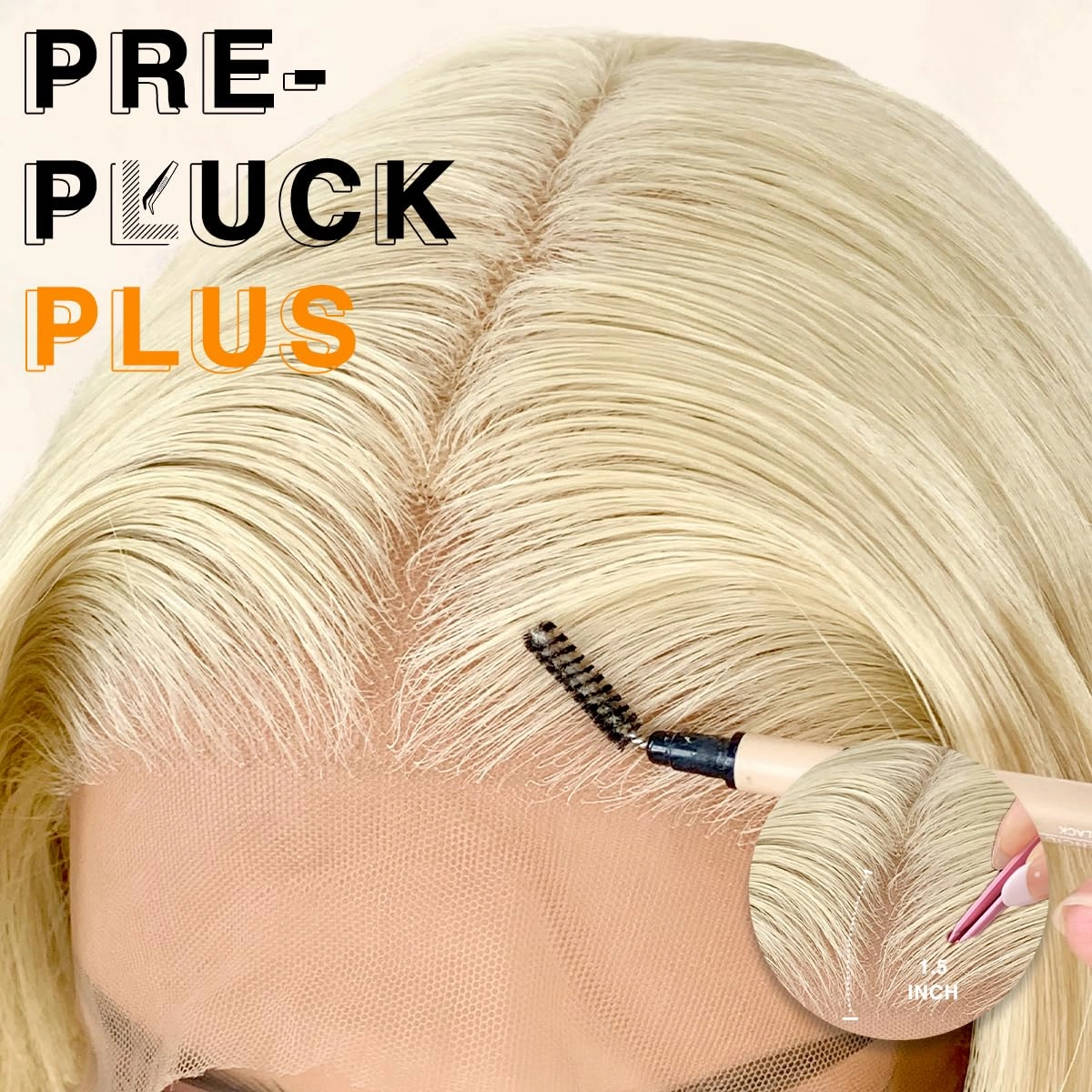 BlackSwern Blonde 613 Synthetic Wig HD 13x6 Lace Frontal Wig Pre-Plucked, 26inch Blonde Body Wave Lace Front Wigs 200 Density for Black Women, Pre-Plucked PLUS 1.5’’ Hairline