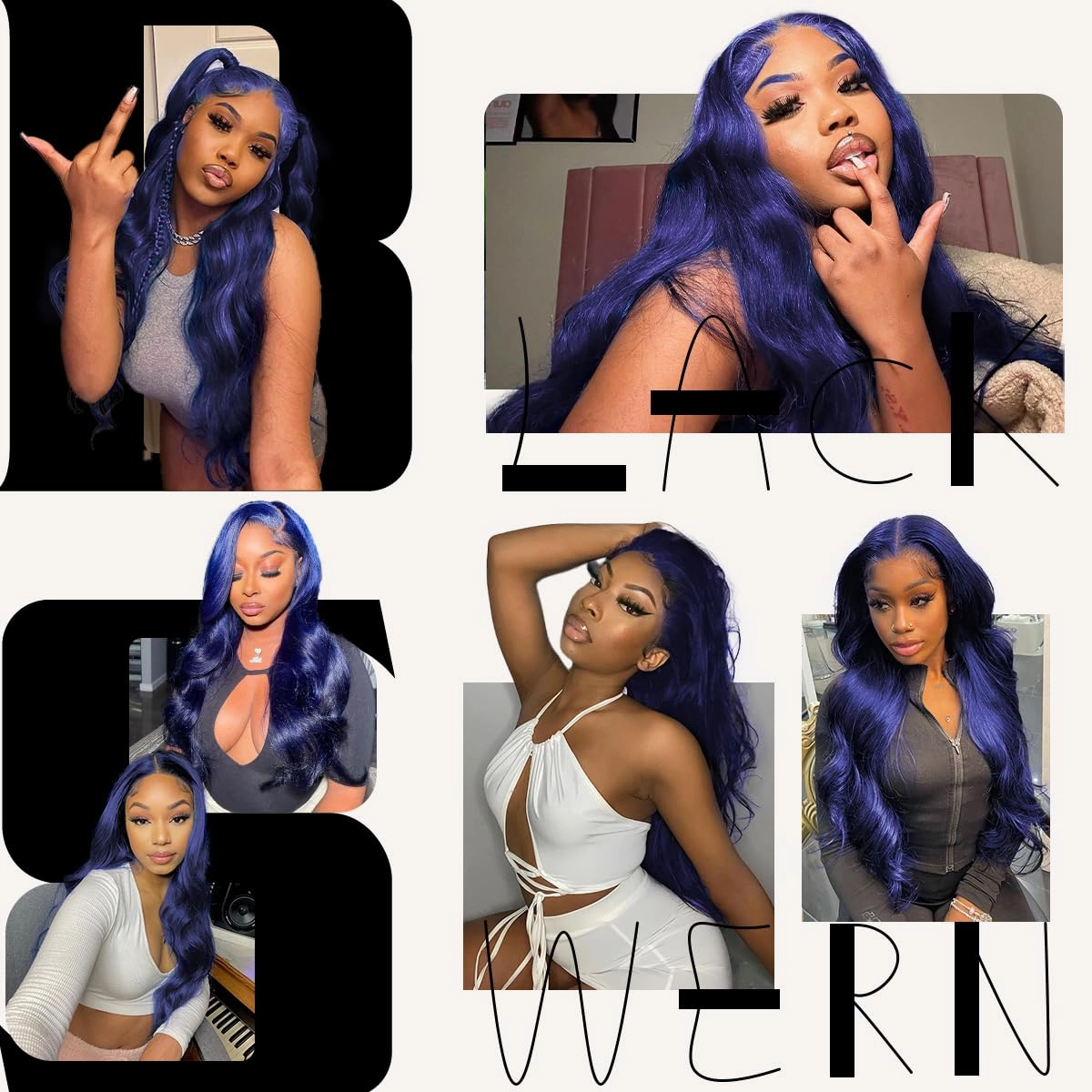 BlackSwern Dark Blue Wig 13x6 Synthetic Lace Front Wig,HD Lace Pre-Plucked Navy Blue Lace Frontal Wig,26inch Body Wave Wigs 200 Density,Pre-Plucked PLUS 1.5’’Hairline  Flat Iron Relaxed Free Part