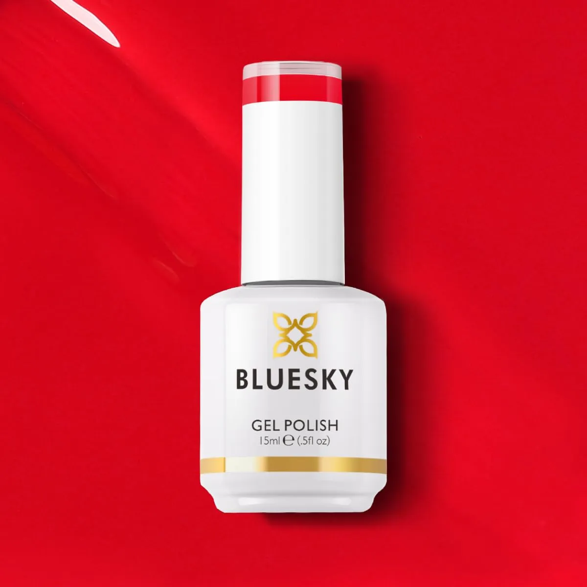 BLUESKY Red Gel Nail Polish- Scarlet Red Nail Polish Soak Off Gel Polish| Vegan&Cruelty-Free|Professional Salon Quality for Home DIY Manicure|Long Lasting Nail Lamp Needed 15ml 63917P/Hot Stuff