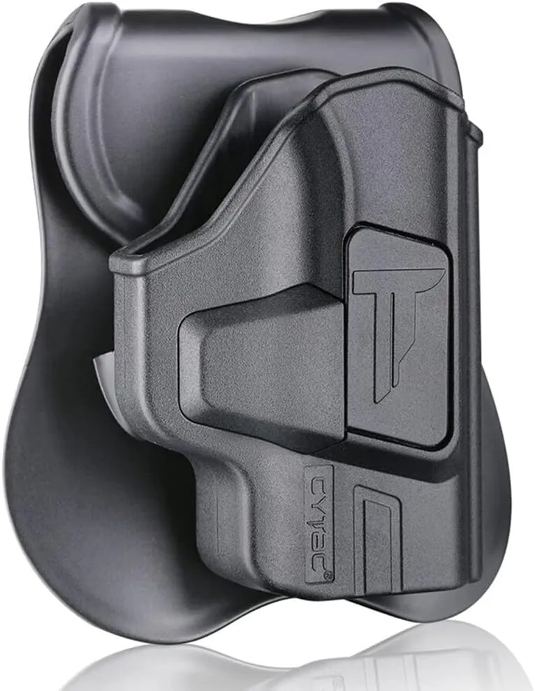 Bodyguard 380 Holsters, OWB Holster for S&W M&P Bodyguard 380 with Integrated Crimson Trace Laser/No Laser - Index Finger Released | Adjustable Cant | Autolock | Open Carry | Matte Finish -RH