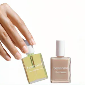Botanist Nail Rescue Kit | Nail Strengthening Polish   Growth Serum | Grow and Strengthen Nails Damaged from Acrylics, Dip, and Gel Manicures | Non-Toxic, 80% Plant Based, 21-Free & Vegan (Nude)
