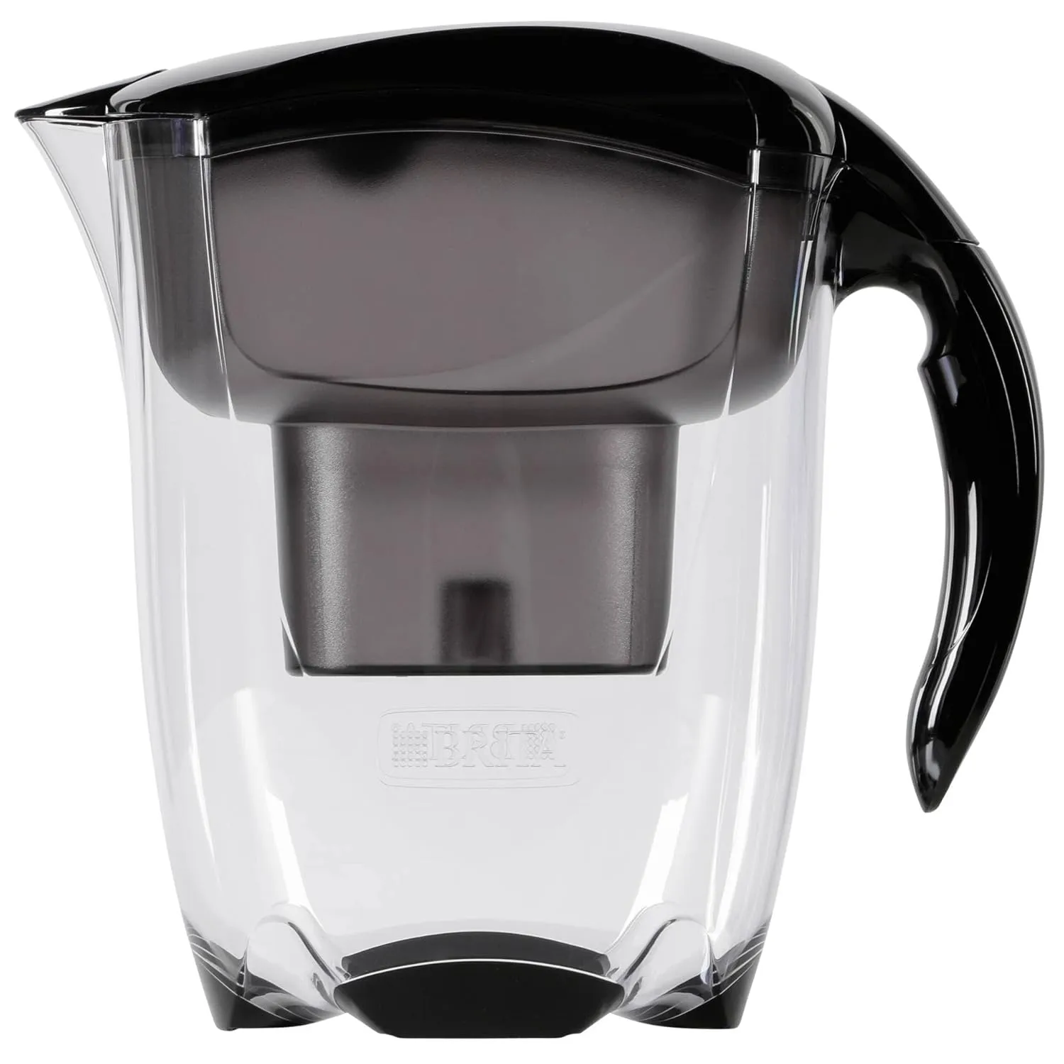 BRITA Elemaris XL Water Filter jug for Reduction of Chlorine, limescale and impurities, Includes 1 x MAXTRA  Filter cartridges, 3.5L -Black