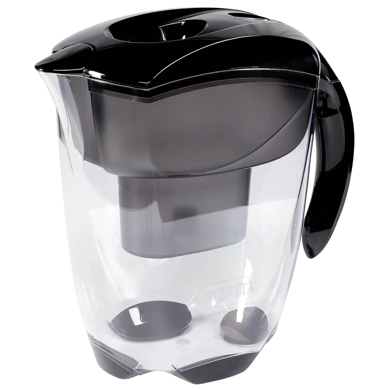 BRITA Elemaris XL Water Filter jug for Reduction of Chlorine, limescale and impurities, Includes 1 x MAXTRA  Filter cartridges, 3.5L -Black