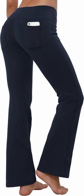 BUBBLELIME 29"/31"/33"/35" 3 Styles Women's Bootcut Yoga Pants Basic/Back Pockets High Waist Workout Tummy Control Flare