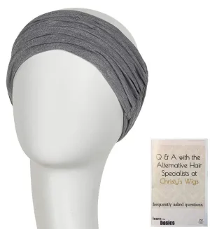 Bundle - 2 Items: Chitta Headband by Christine Headwear (Item #1), Christy's Wigs Q & A Booklet (Item #2) - Color: Light Lilac
