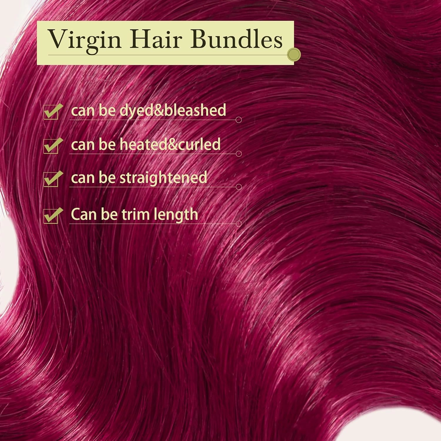 Burgundy Bundles Human Hair 4 Bundles 16 18 20 22 Inch Hair Extensions Burgundy Body Wave Human Hair Bundles 100% Unprocessed Brazilian Virgin Hair Quick Weave Hair Red 99J