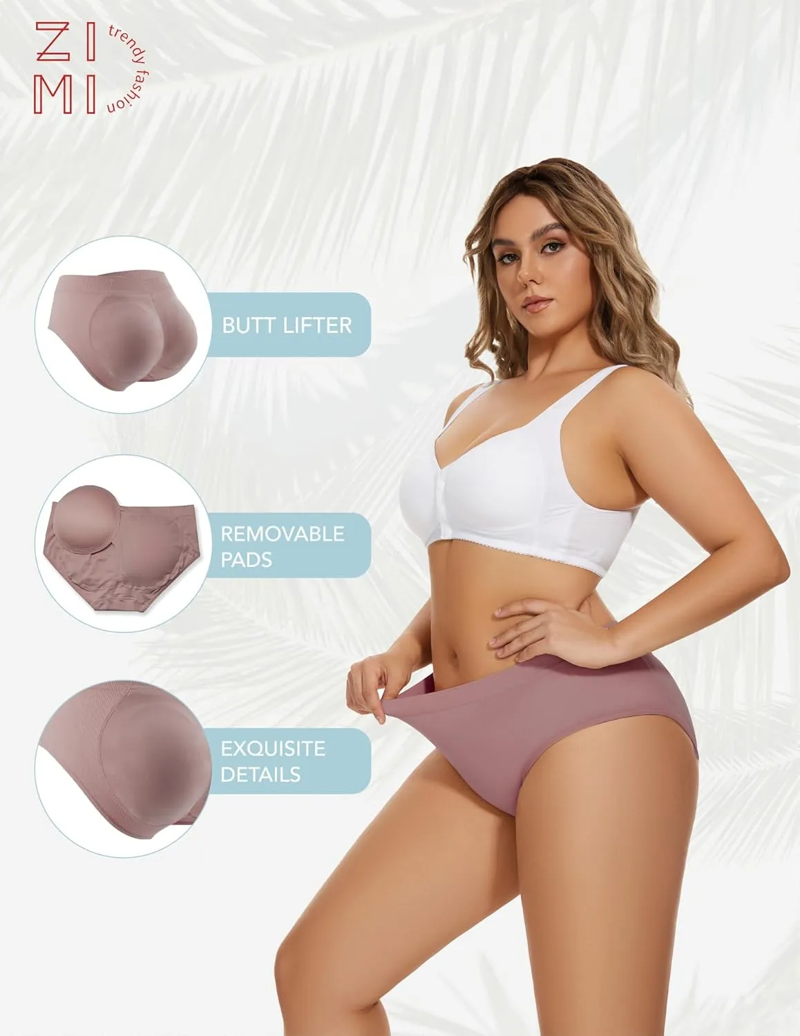 Butt Lifter Panties Underwear for Women with Removable Pads Seamless Booty Pads Hip Enhancer Panty