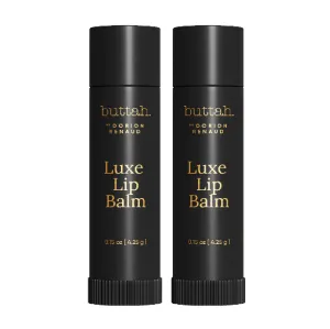 Buttah Skin by Dorion Renaud Luminating & Nourishing Lip Balm .15oz [2 Pack] - for Healthy Looking Lips - Shea Butter - Naturally Based Skin Care - Black-Owned Skincare