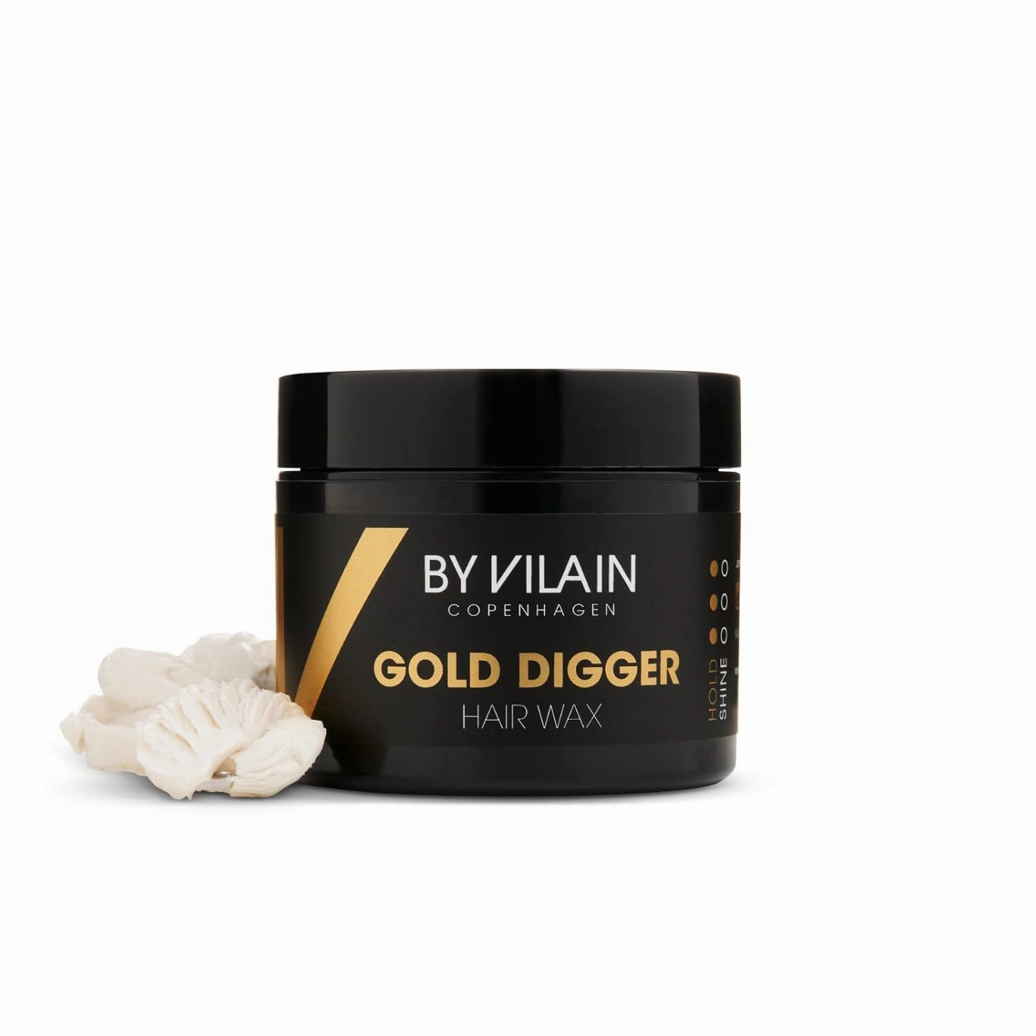 By Vilain Gold Digger Super Strong Hold Matte Finish Clean Cut Look Long Lasting Hair Pomade - Easy to Style for Fullness & Texture Smoothing & Slick Hair Molding Wax Paste Gel for Men - 65ml