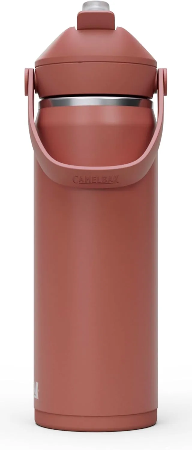 CamelBak Thrive Flip Straw Water Bottle 20oz - Insulated Stainless Steel, Sierra Red