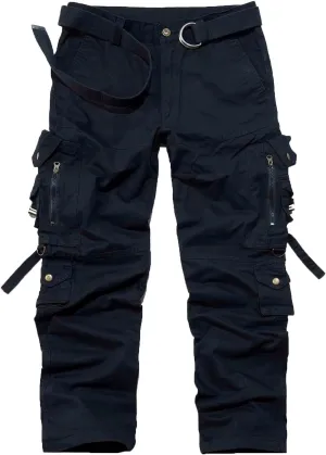 Cargo Pants for Men Casual Relaxed Fit Military Combat Hiking Pants Classic Outdoor Work Pants with Multi Pockets