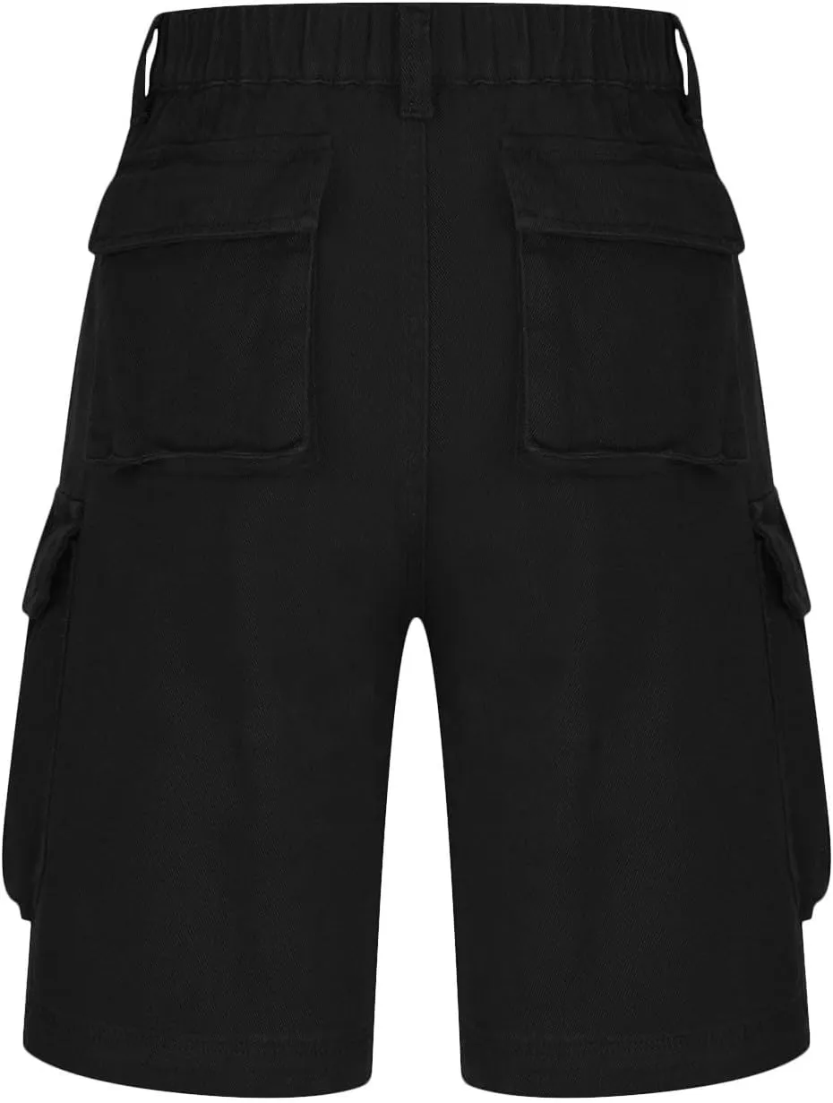Cargo Shorts Women Plus Size Wide Leg Hiking Cargo Jogger Shorts High Waist Tactical Shorts Y2K Urban Work Shorts