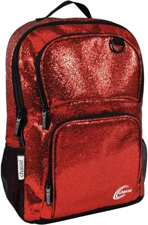 chassé Girls Glitter Cheerleading Backpack (Red)