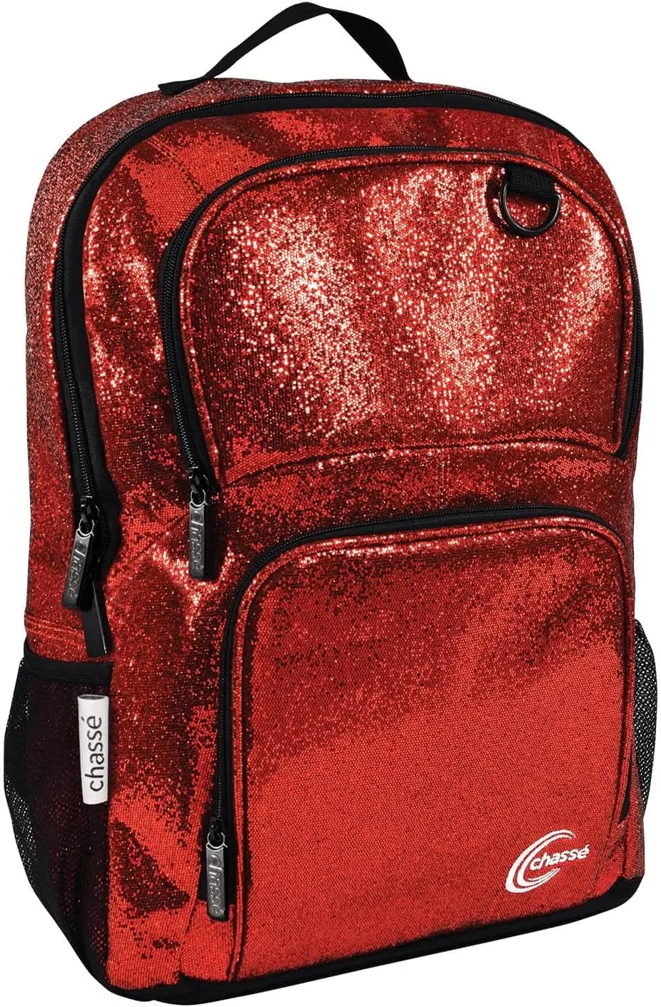 chassé Girls Glitter Cheerleading Backpack (Red)