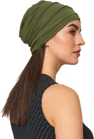 Chemo Silky Soft Slouchy Snood Bamboo Cap Beanie for Women Cancer Hair Loss Turban Hat Chemo Headwear Women