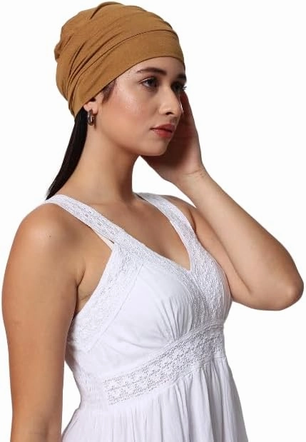 Chemo Silky Soft Slouchy Snood Bamboo Cap Beanie for Women Cancer Hair Loss Turban Hat Chemo Headwear Women