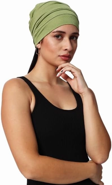 Chemo Silky Soft Slouchy Snood Bamboo Cap Beanie for Women Cancer Hair Loss Turban Hat Chemo Headwear Women