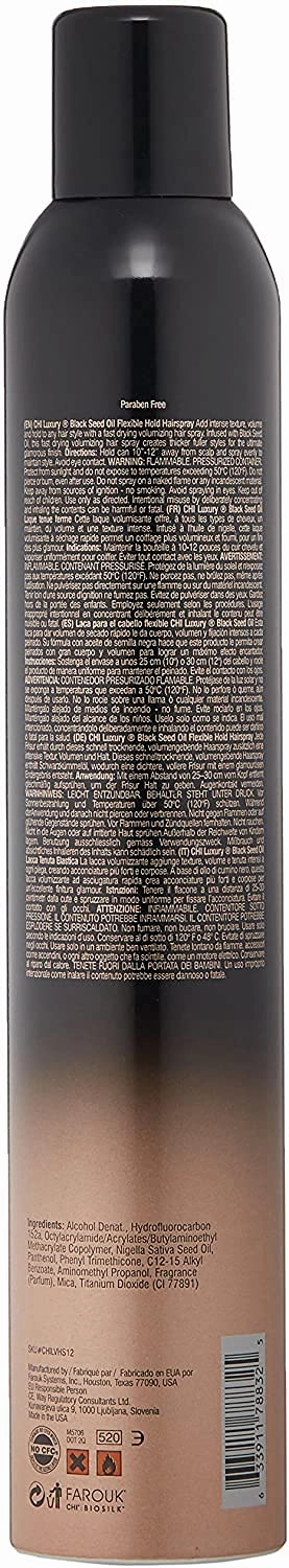 CHI Luxury Black Seed Oil Flexible Hold Hair Spray, 12 oz.