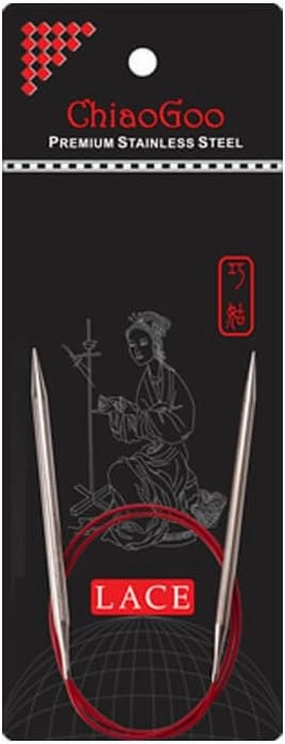 ChiaoGoo RED Lace Circular Needle 40cm 1.75mm - 1pc