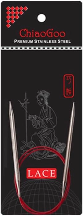 ChiaoGoo RED Lace Circular Needle 40cm 1.75mm - 1pc