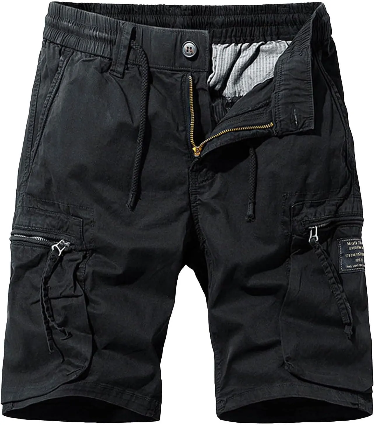 Chino Shorts for Men Fluted Class Drag Retro Training Funky Shorts for Men Plus Size Bungee Flexi Bike Elastic