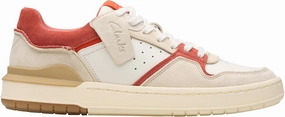 Clarks Men's Courtlite2 Lo Trainers, Red Combi, 40