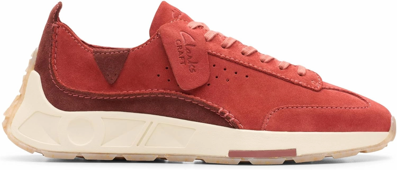 Clarks Men's Craft Speed Trainers, Red Suede, 10.5 Men