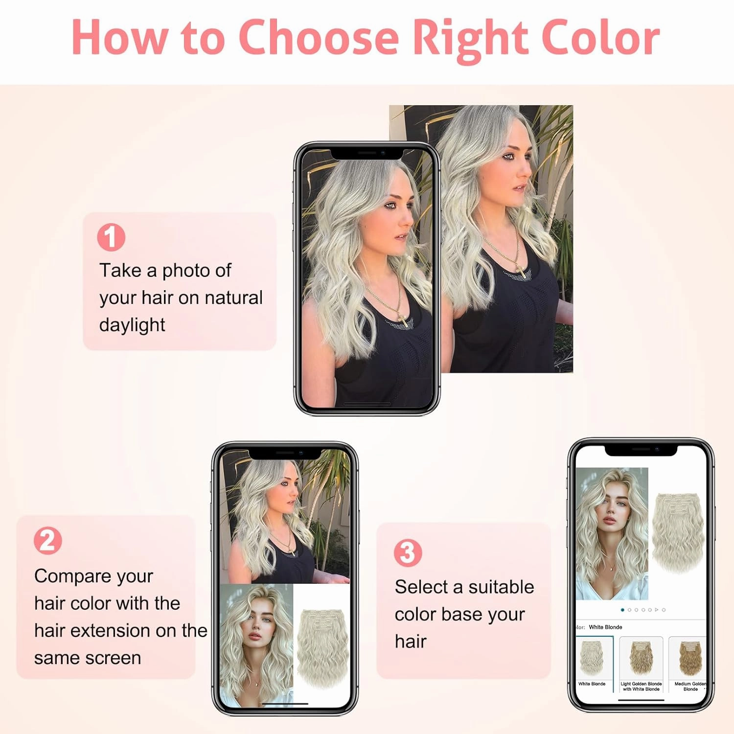 Clip in Hair Extensions 12 Inch Short Curly Wavy 4PCS Invisible Lace Weft Natural Soft Hairpieces for Women - White Blonde