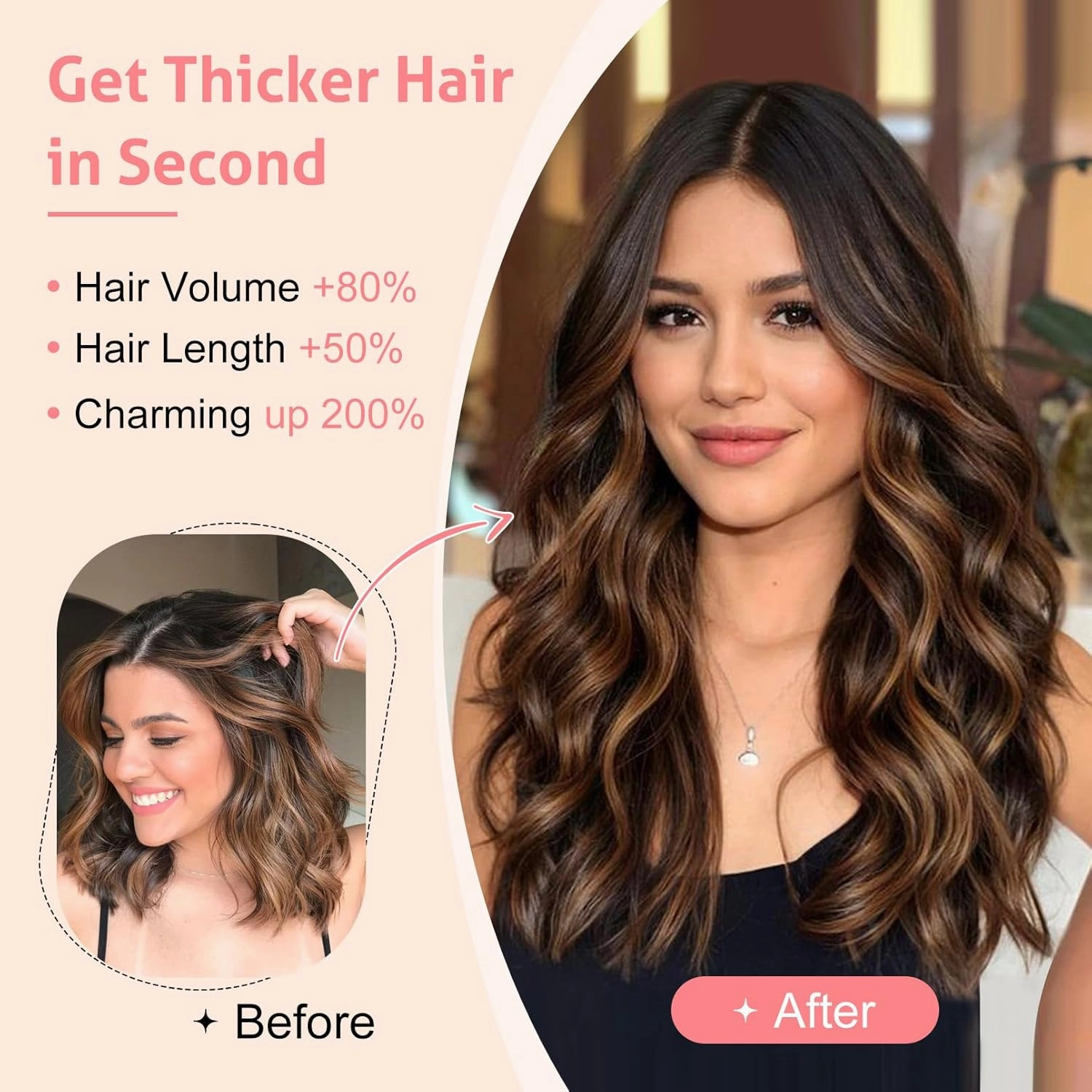 Clip in Hair Extensions - 12" Short Wavy Hair Extensions, 4PCS Invisible Lace Weft Natural Soft Hairpieces for Women - Matte Ash Brown with Highlights