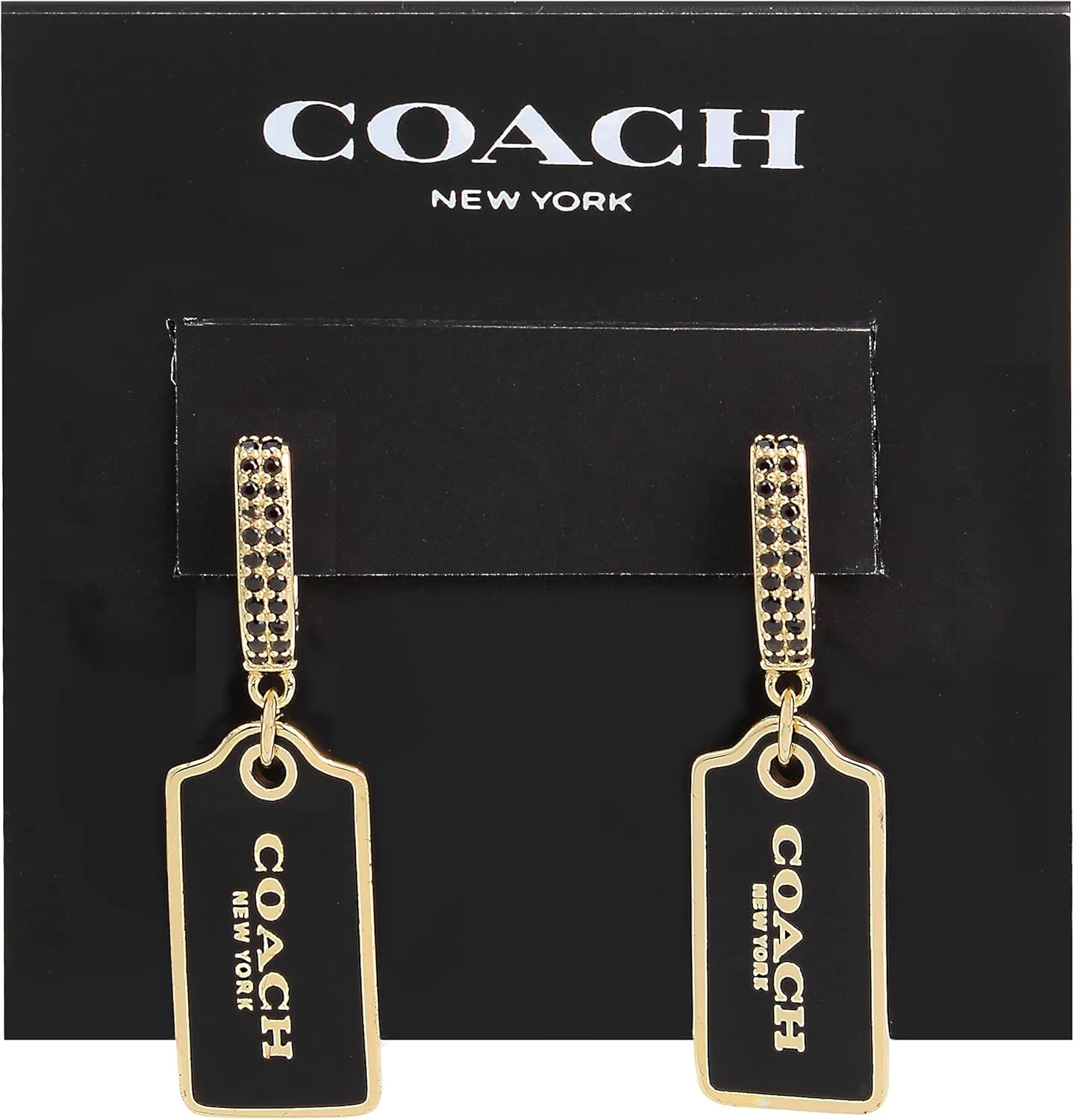 COACH Hangtag Drop Earrings