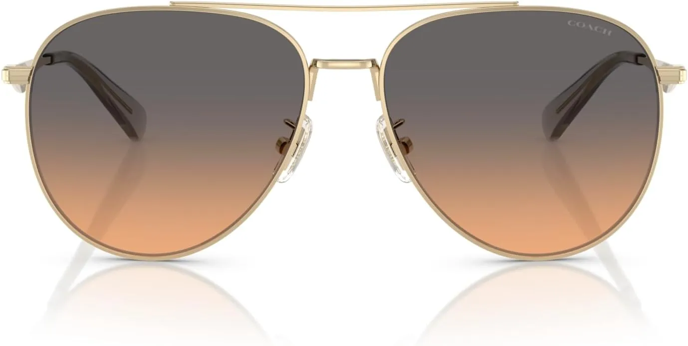 COACH Women's Hc7169 Aviator Sunglasses