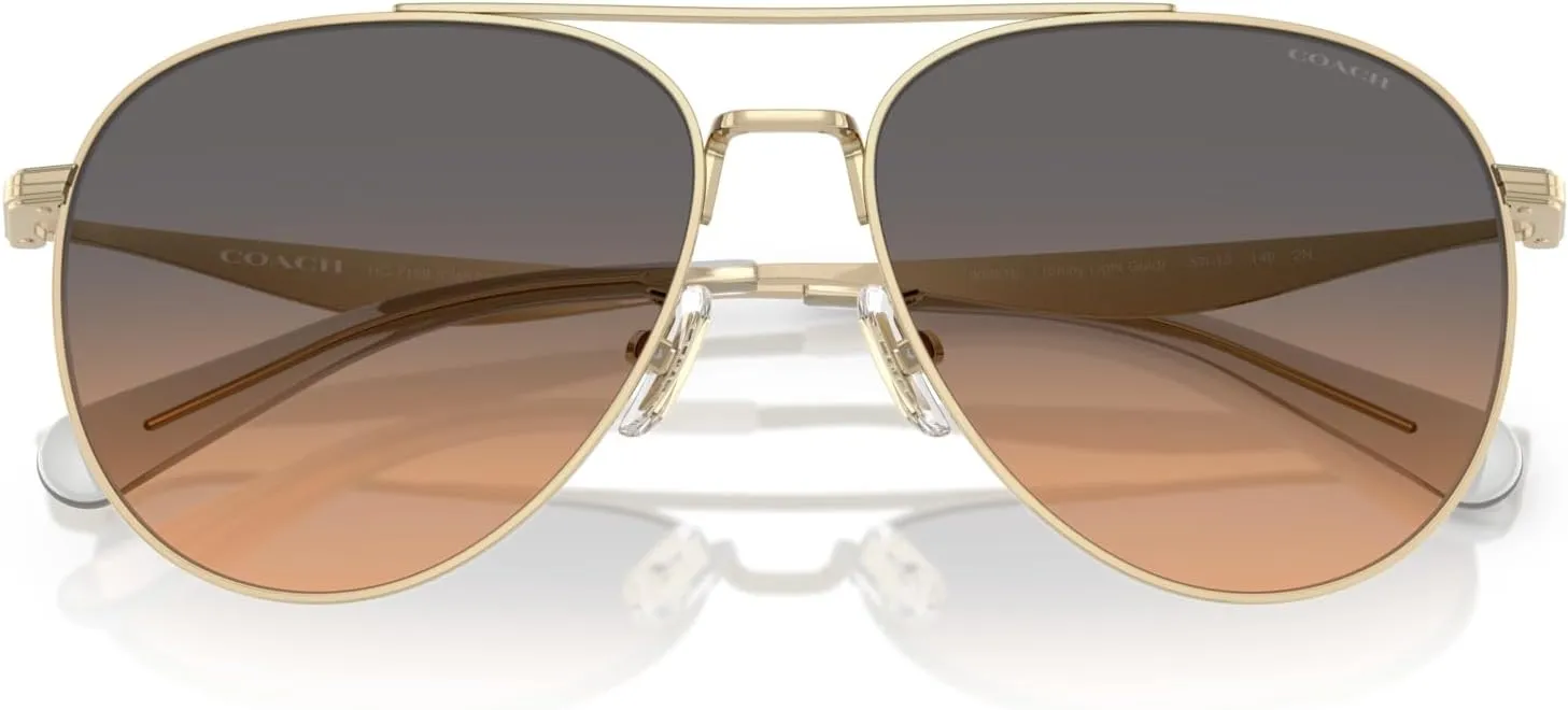 COACH Women's Hc7169 Aviator Sunglasses